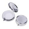 Metal Pill Boxes Stainless Steel Round Pill Boxes Medicine Organizer Container Medicine Case Splitters Pill Candy Box