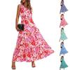 Women's Flowing Dresses Women's Summer Dresses Casual Sleeveless Long Dresses Cute Floral Long Dresses