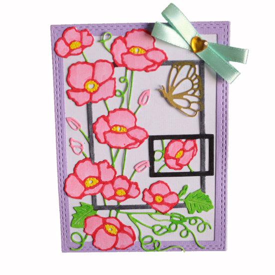 Butterfly Flower Metal Cutting Die for DIY Scrapbooking Album Craft Project