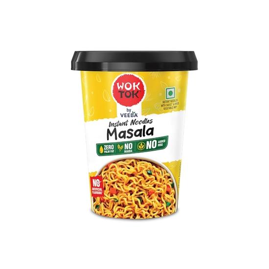 Лапша быстрого приготовления VEEBA Wok Tok Masala | Изготовлено без пальмового масла | без майды | без добавления глутамата натрия, 92,5 грамма