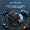 Bluetooth 5.3  Wireless Car FM Transmitter Aux Adapter USB To 3.5mm Jack Audio Music Mic Handsfree Adapter for Car Speaker