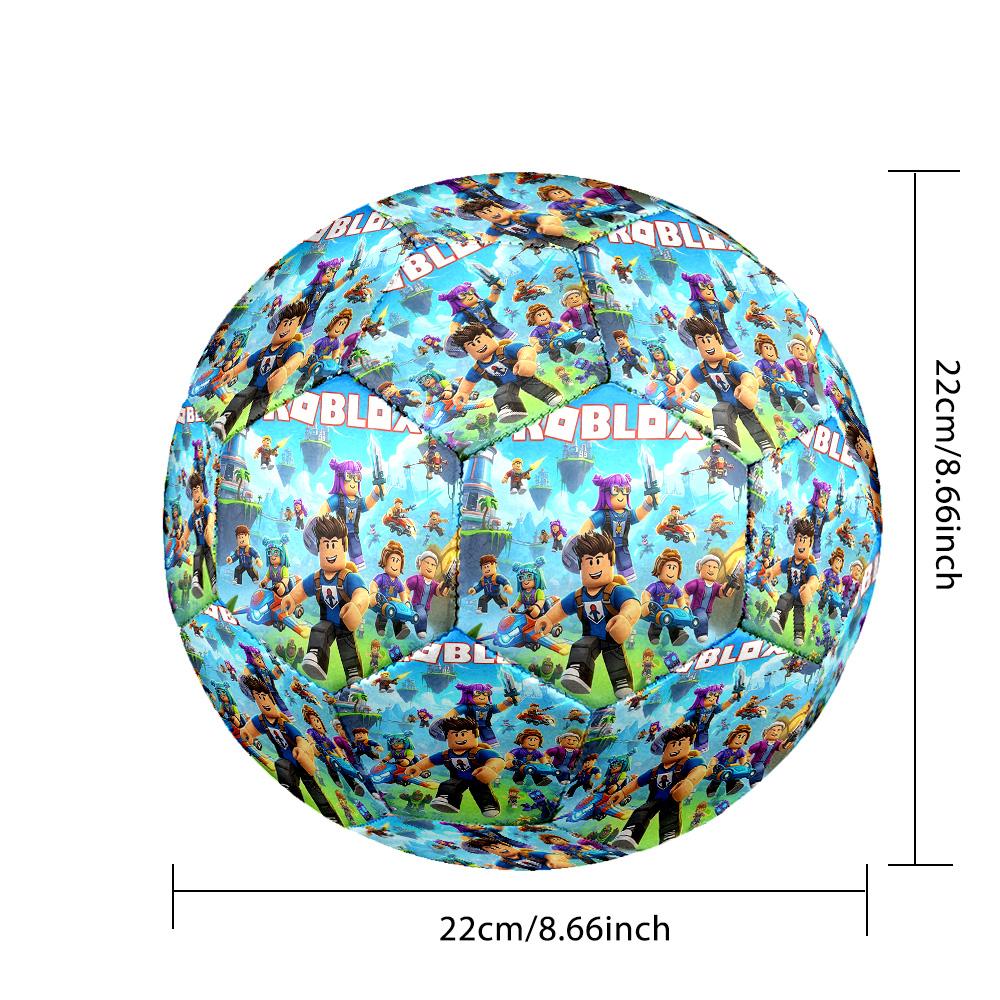 Size 5 Football Roblox Pattern, Wear‑Resistant Soccer Ball for Match Training Daily Sports Play