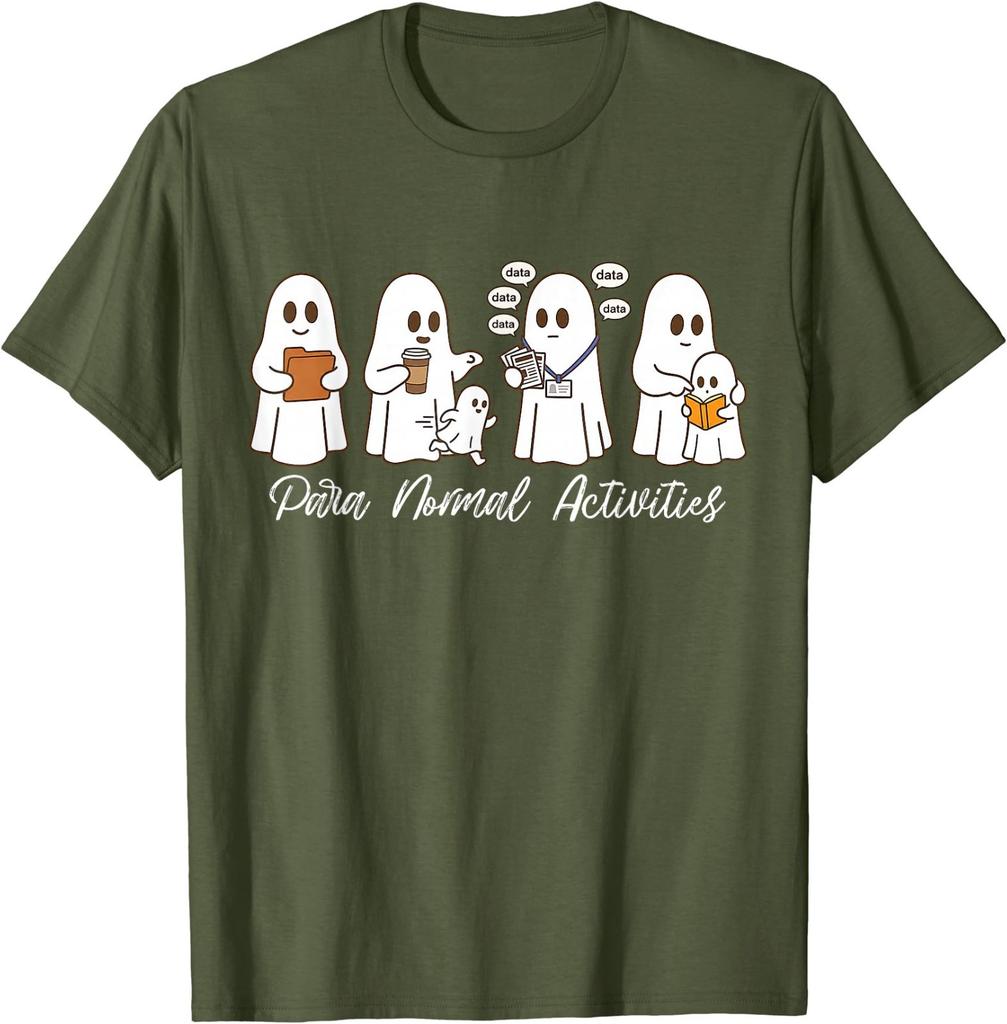 Para Normal Activities SPED Teachers Ghost Fall Halloween T-Shirt