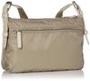 Кожа x Нейлон Тонкая сумка-пошет Светло-бежевый [Isaac] Y01-05-11SC