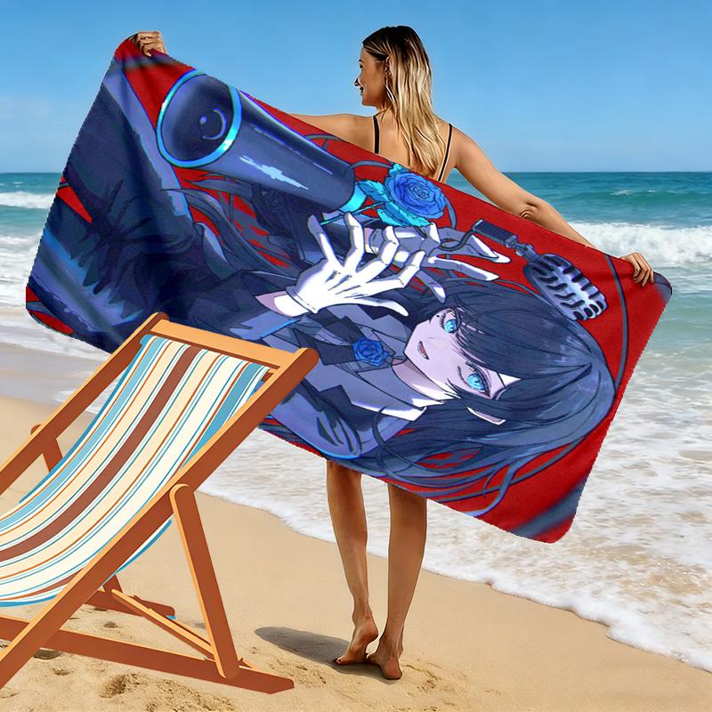 Ado 2D Flat Print Beach Towel, Large Soft Quick Dry Towel for Beach Camping SwimmingDSTJ0925249