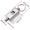 Durable 430 Stainless Steel Automatic Spring Latch Sliver Butterfly Shaped Door Barrel Bolt Ring-Pull Home