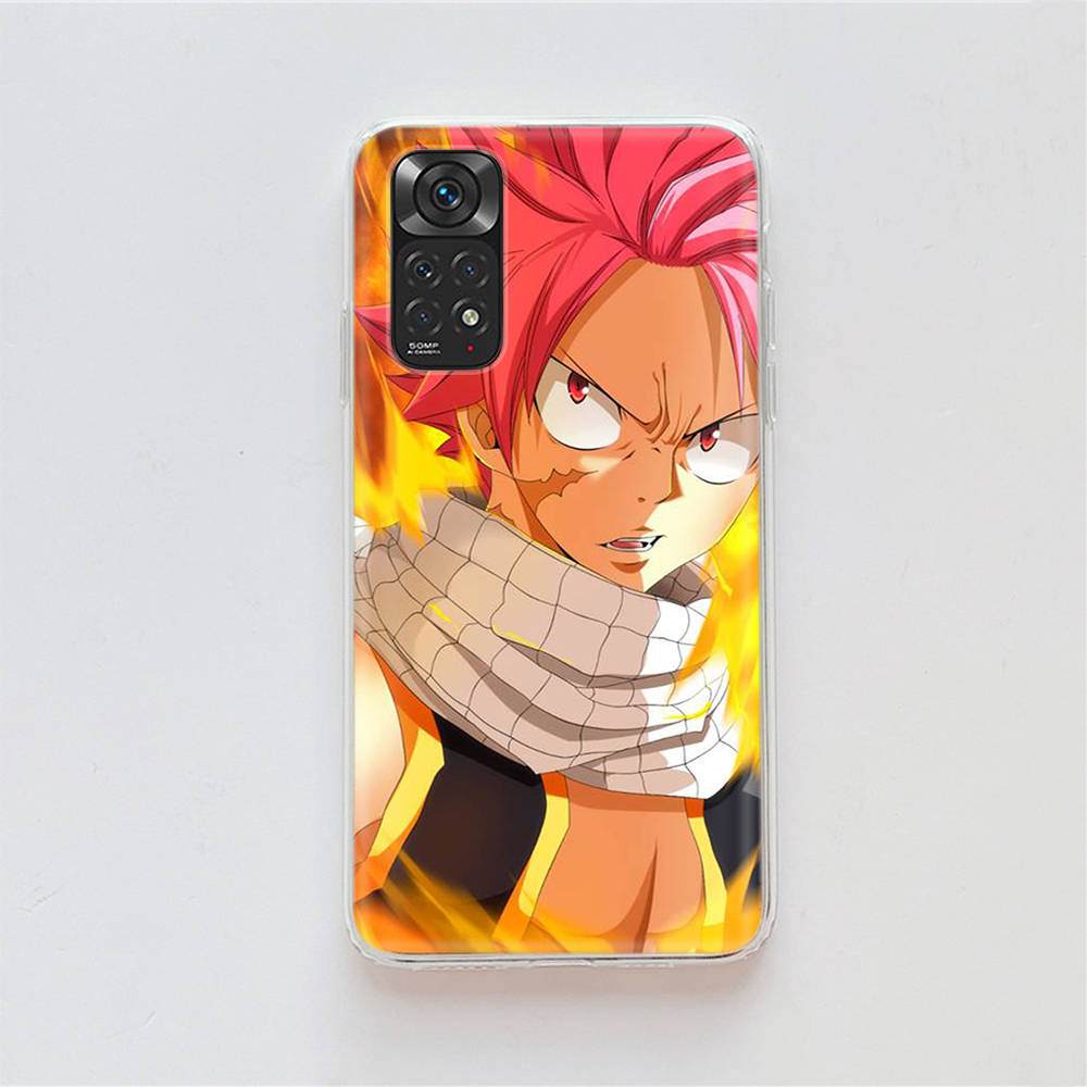 Чехол DT15 Fairy Tail для Samsung A04 A14 A23 A34 A54 M23 M33 M52 M53 Realme 10 9 C30S C35 C55 VIVO Y02S Y21 Y33S Y51 X80 Pro Прозрачная крышка