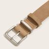 Maillard Style Suede Leather Wide Belt Trendy Business Waist Strap Retro Trouser Dress Belts  Gifts