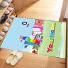 Numberblocks Personalized Text Carpet Design for Dormitory Game Room Dining Room Bedrooms Anti-slip Rug Office home decor Spiritual Gift