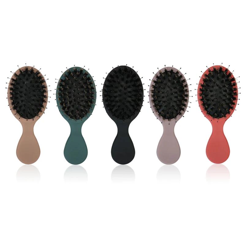 Portable Pocket Hair Comb Salon Styling Hairbrush Shampoo Brush Massager Hair Comb Horsehair Comb Fashion Styling Tool Health