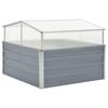 Greenhouse - vidaXL - 42406 - Galvanized Steel - 100 X 100 X 85 Cm - Grey Color