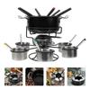 Chocolate Fondue Fine Workmanship Set Cheese Cookware Stove Furnace Candy Outdoor Party Stainless Steel Pot Butter Warmer