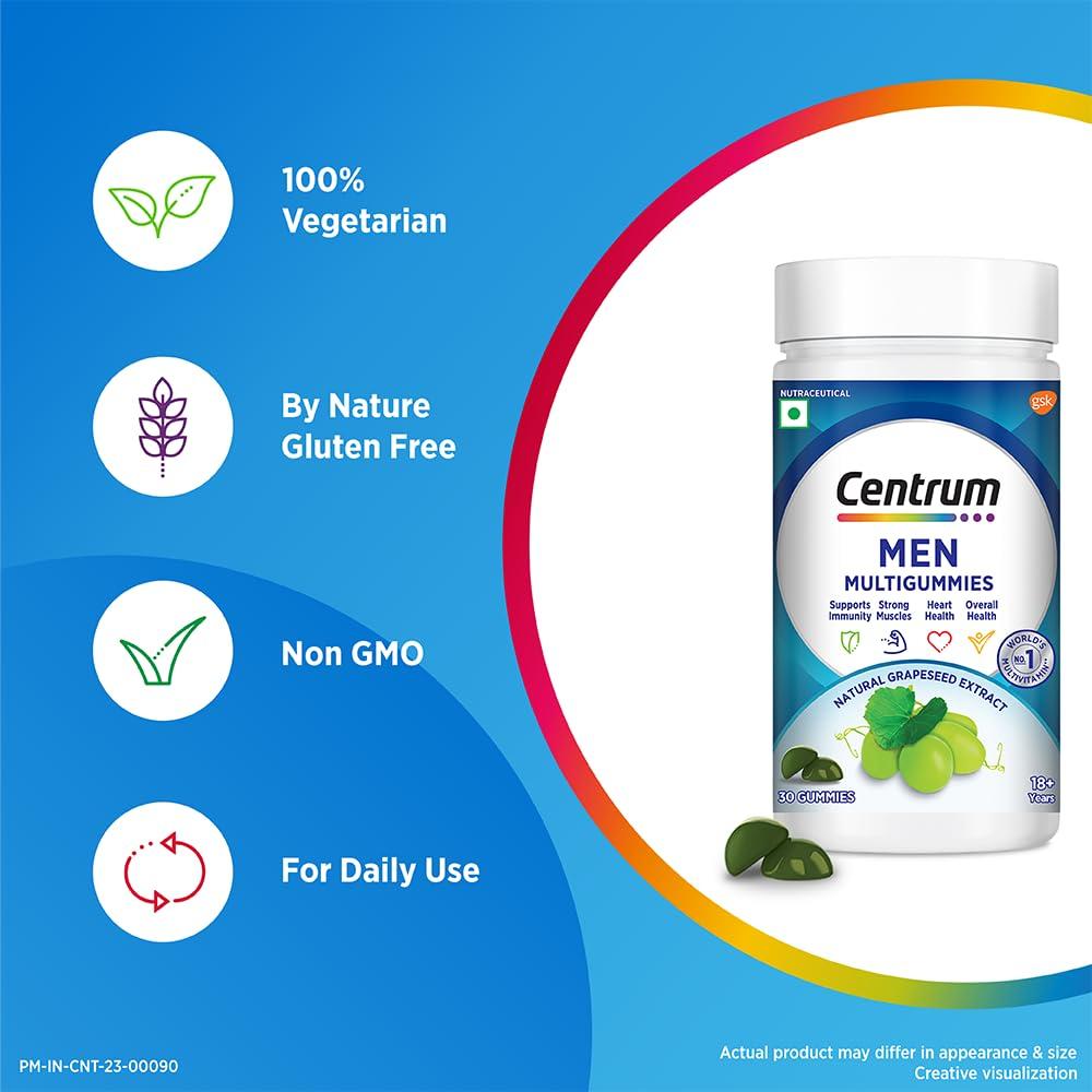 Жевательные конфеты для мужчин (30 шт, 4,8 г), Men Multigummies,  Centrum