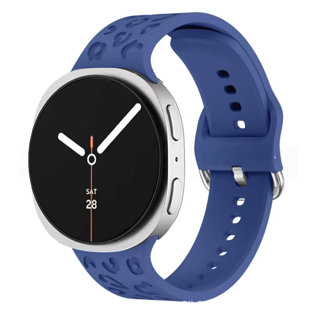 Ремешок для Samsung Galaxy watch 8/8 classic 46мм 44мм 40мм Гравированные леопардовые браслеты на запястье Correa pulseras Galaxy watch 8 Ремешок