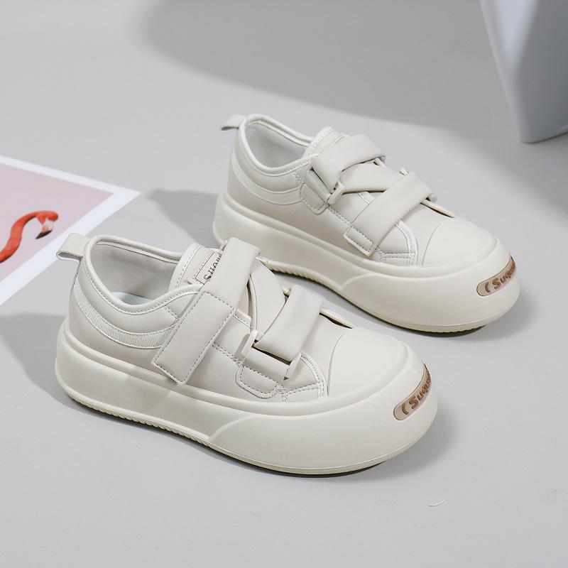 Женские легкие кроссовки на платформе, модные нескользящие дышащие прогулочные туфли, спортивная обувь, повседневные кроссовки из искусственной кожи для женщин