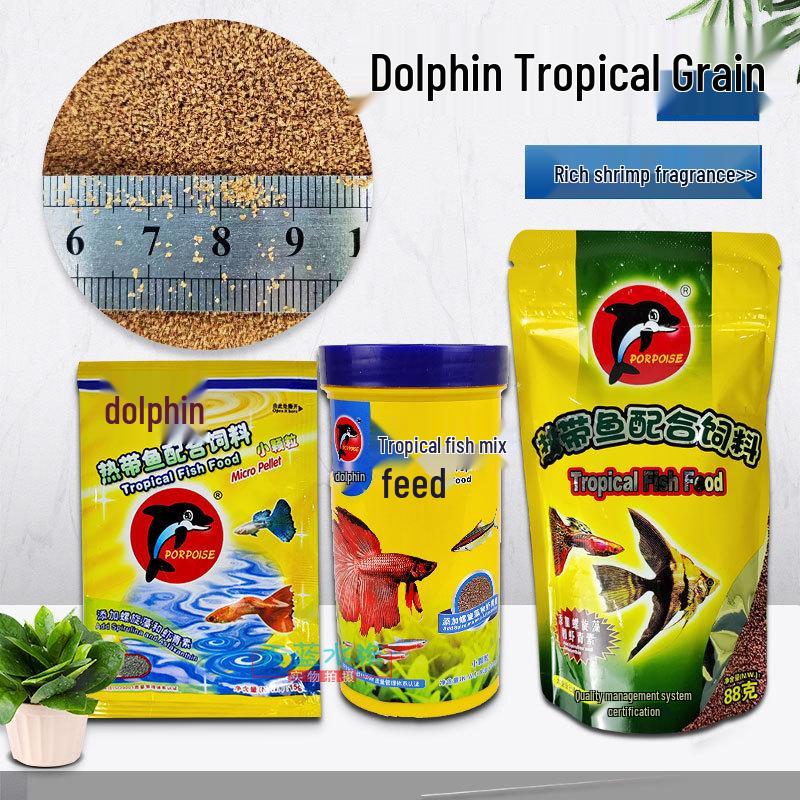 Dolphin Микро-гранулы Корм для тропических рыб для мелких декоративных рыб