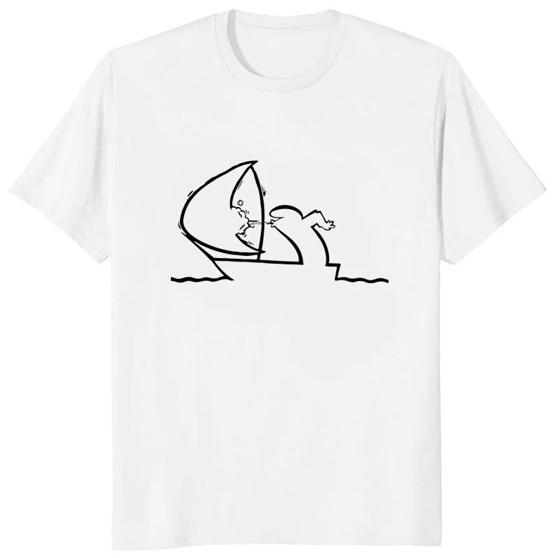 Korea Style La Linea The Line Osvaldo Cavandoli TV Tshirt Comfortable Streetwear Man T-shirt Hipster Casual Loose WoTee