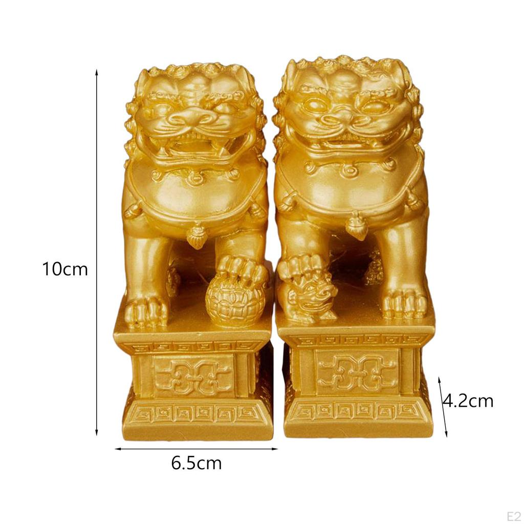 Статуя льва, китайский фэн-шуй, декор, модель животного, коллекция, скульптура на удачу и богатство