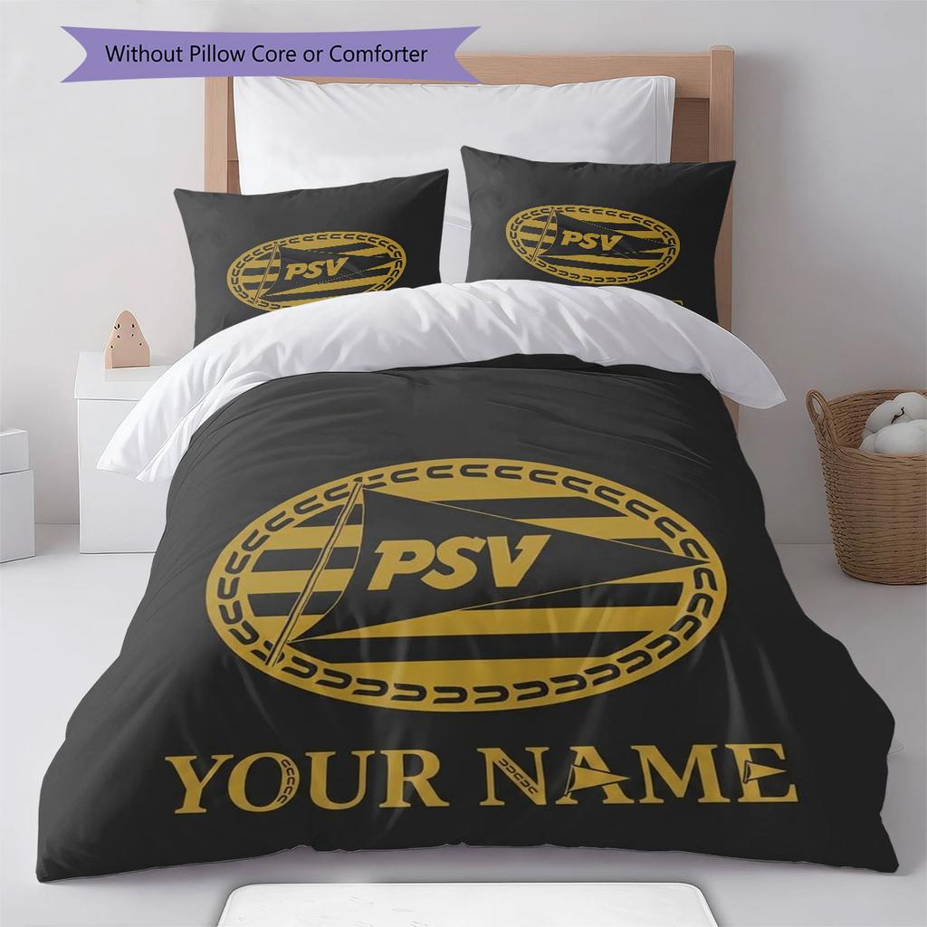 Philips Sport Vereniging Custom Name Pattern Bedding,Quilt Set Quilt Cover Pillowcase Home Birthday Gift(1 * duvet cover + 2 * pillowcase, without cor