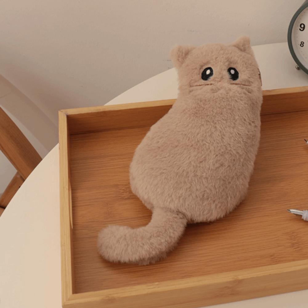 Kawaii Stationery Storage Bag Funny Cat Plush Cat Stationer Bag School Supplies
