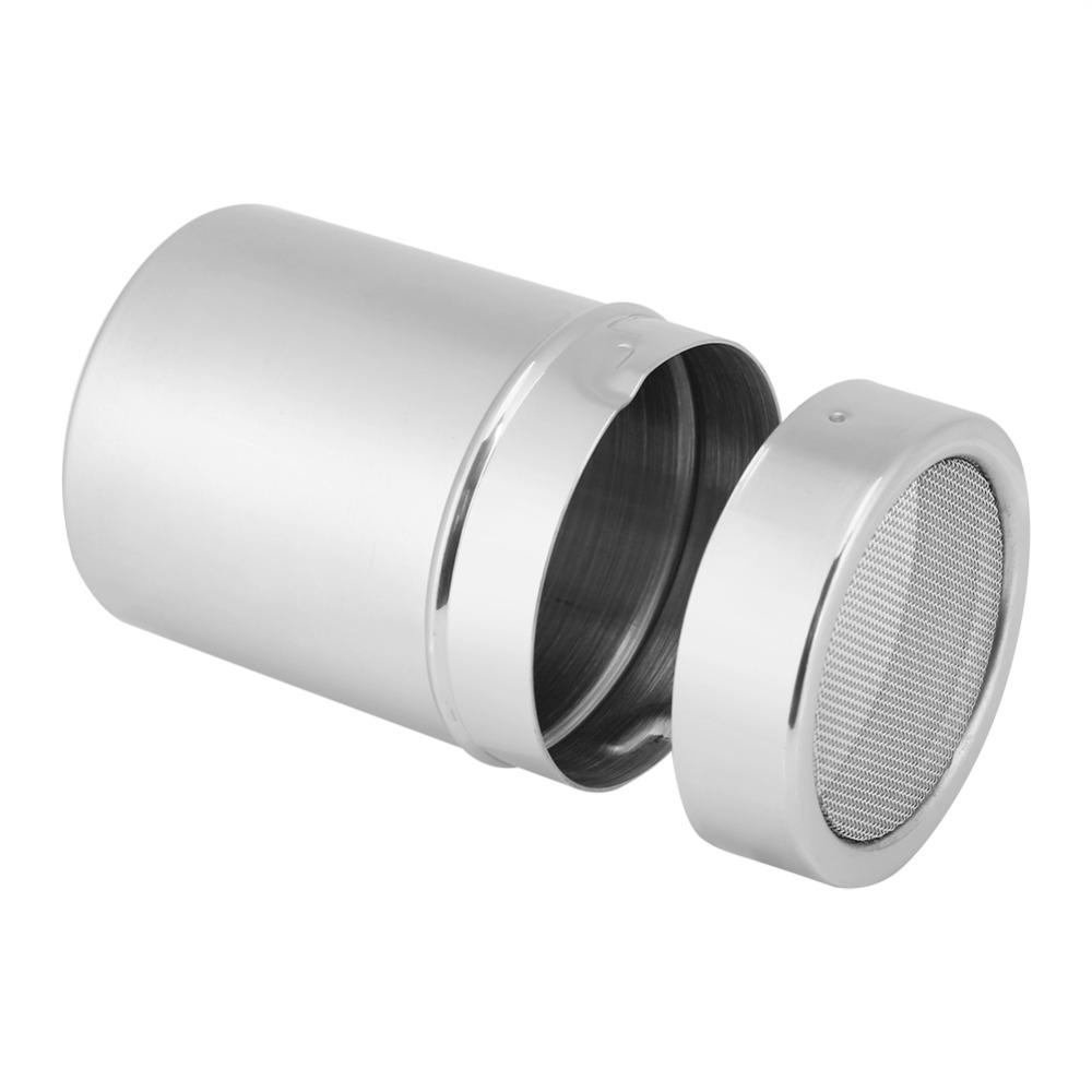 Stainless Steel Chocolate Shaker Fine Mesh Powder Dispenser Durable Cocoa Powder Shaker  Cocoa