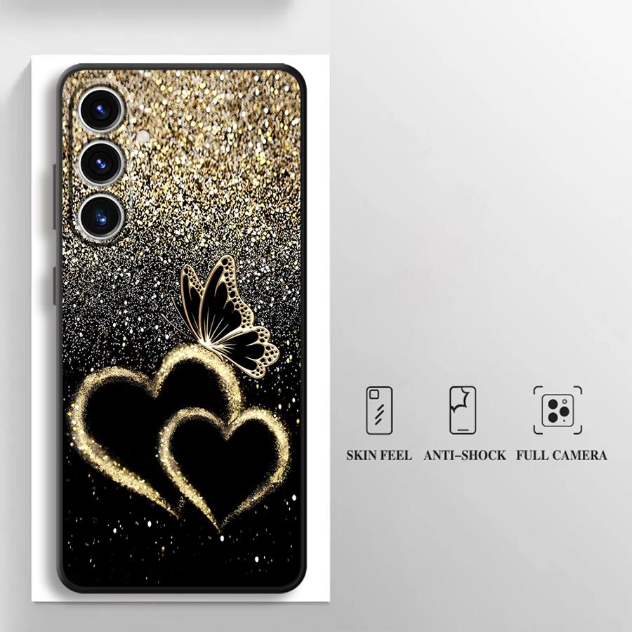 Creative Cartoon Butterfly Phone Cover Case for Samsung Galaxy A57 A73 A51 A53 A35 A23 A25 A26 A37 A22 A32 A52 A36 A55 A24 A72