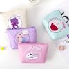 Cartoon Cute Cat Printed Coin Purse PU Multifunctional Coin Key Storage Bag Bank Credit ID Card Holder Sanitary Pad Organizer