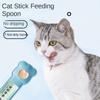 Новая кормушка для домашних животных Cat Strip Spoon Squeeze Pet Food Snack Tableware Cat Cat Strip Feeder Feeding Spoon