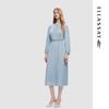 ELLASSAY Pleated Elegant Mid-Length Dress EWD353Y03200