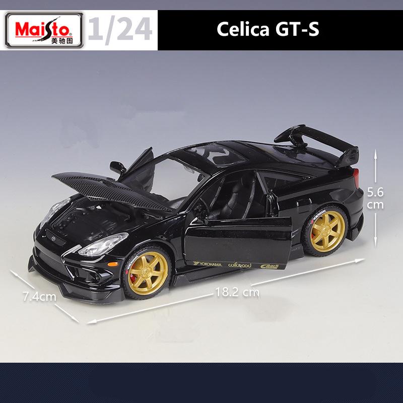 Maisto 1:24 Toyota Celica GT-S Alloy Miniature Car Model Diecast Metal Scale Car Model Collection Children Toy Vehicles Gift