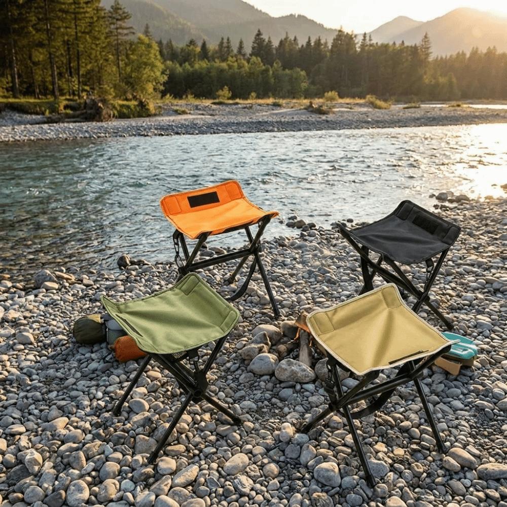 Foldable Camping Chair Ultra-Light Fishing Chair Easy To Carry Outdoor Folding Stool  Small Horse