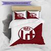 Bologna FC Printed 3PCS Bedding Set Breathable Duvet Cover with Pillowcases Decorative Bed Linen for Bedroom Home