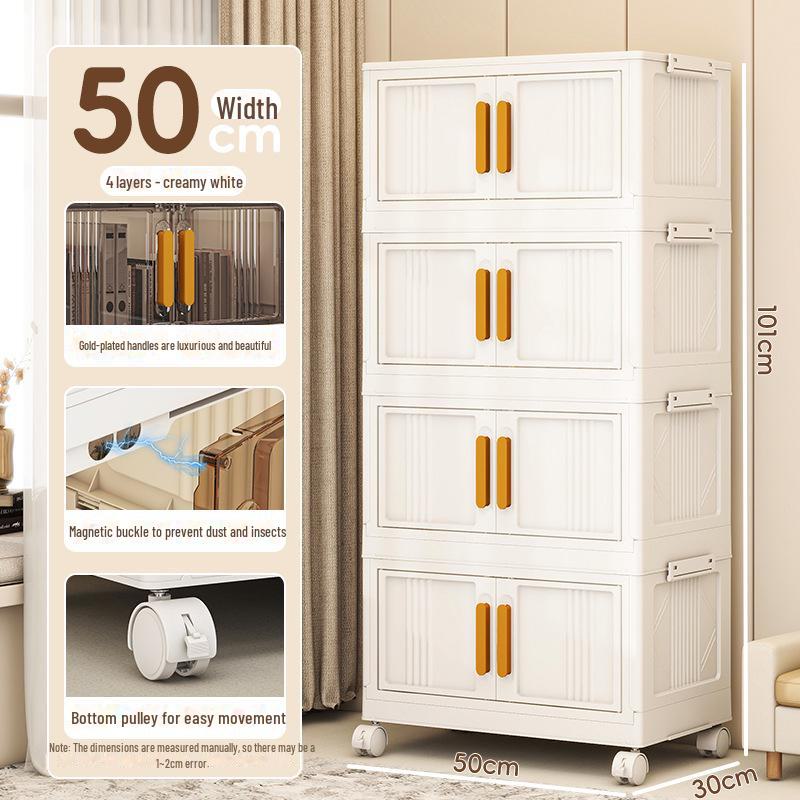 Складной шкаф большой вместимости с магнитными дверцами для детского гардероба или кухонного хранения