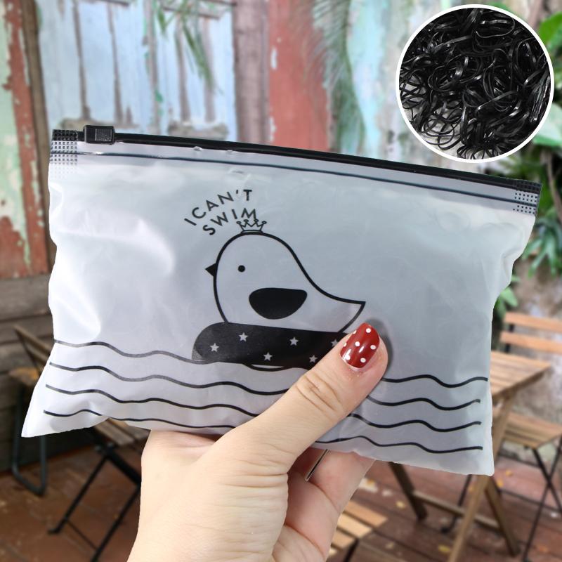 1000 шт./упак. Милые одноразовые эластичные резинки для волос для девочек, держатель для хвостика, резинка, детские аксессуары для волос