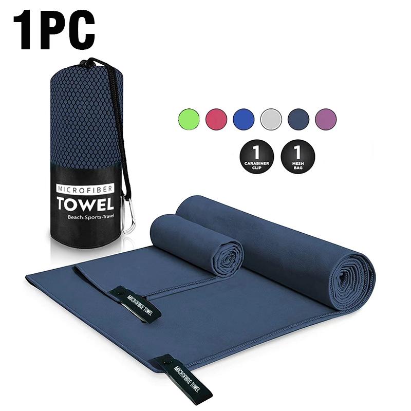 Толстое полотенце из микрофибры Спортивное Дорожное Быстросохнущее Супервпитывающее и Супермягкое Большое Полотенце для Волос Легкое Фитнес-полотенце