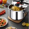 Скороварка. Кухонная скороварка 4–12 л, подходящая для индукционных плит и плит. Посуда из нержавеющей стали 304 с легко открывающейся закрывающейся крышкой.