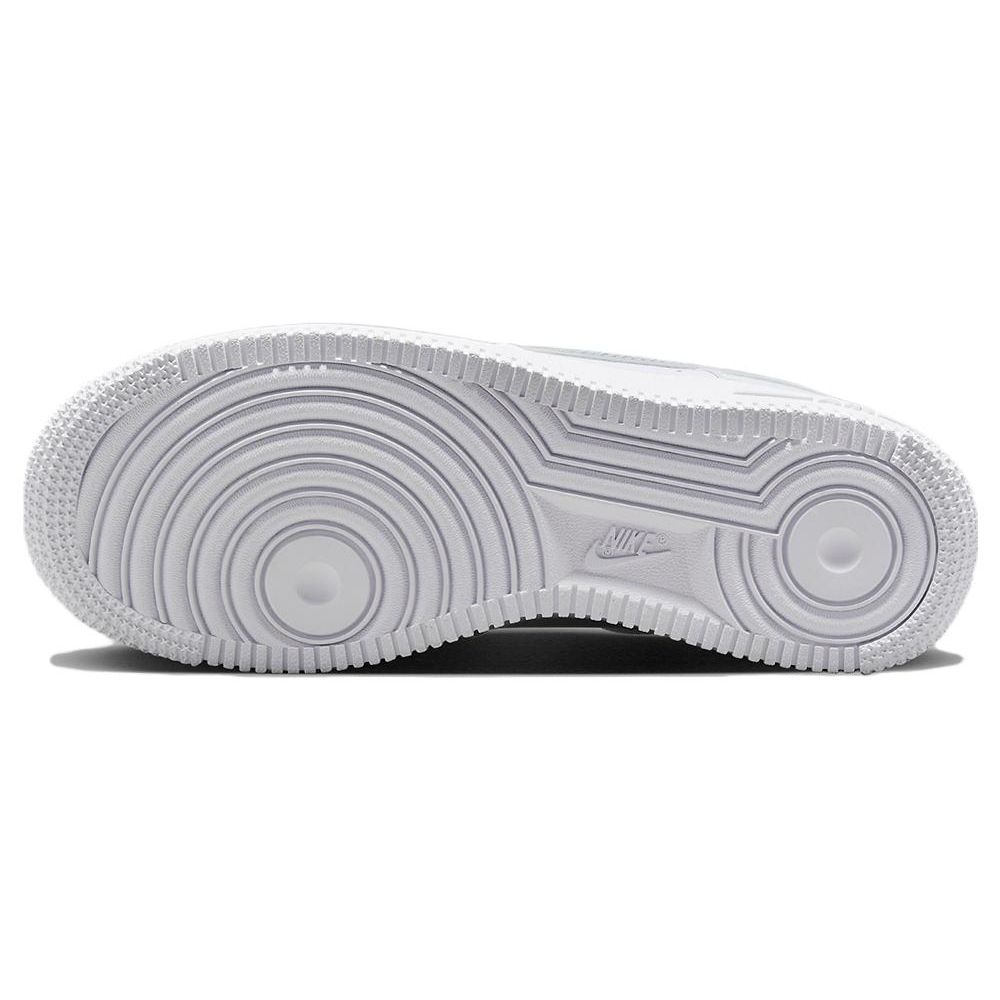 Nike Air Force 1 GS Cut Out Swoosh — Детские кроссовки Photon Dust белого цвета FQ2413-100