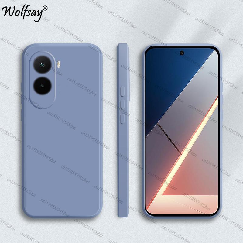 Case For Xiaomi Poco M7 Case Shockproof Soft TPU Original Liquid Silicone Back Case For Poco M7 Cover For Poco M7 Plus 5G Funda