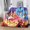 1pc Aladdin Printing Blanket - Soft, All-Season Throw for Office Blanket, Personalized Gift with Adorable Cartoon Design