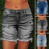 Новые женские летние короткие джинсы, джинсовые женские шорты с карманами, джинсовые шорты