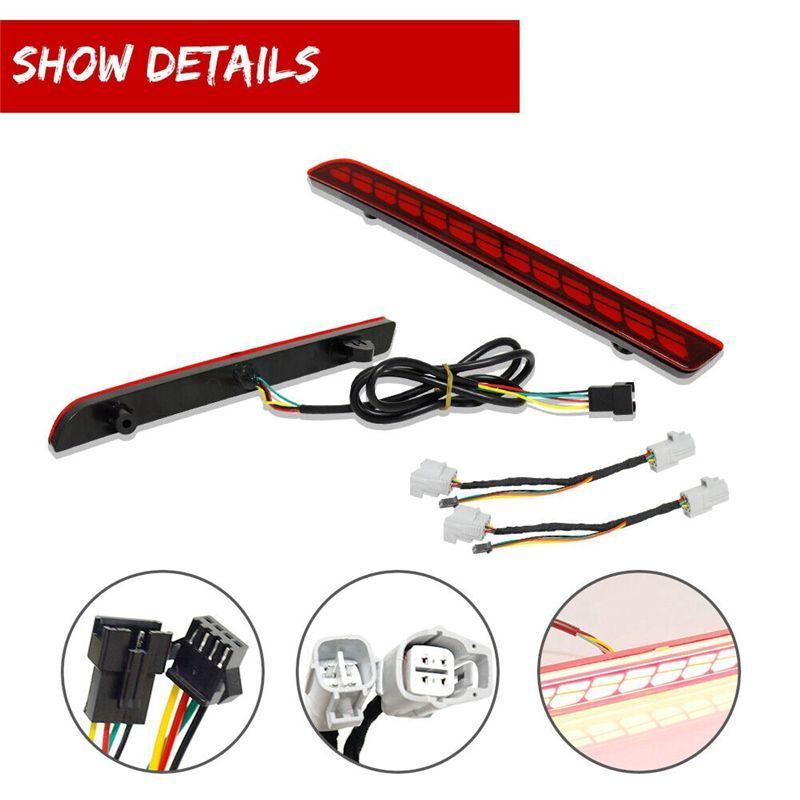 Authentic 12V Car LED Rear Bumper Reflector Lights For Toyota Sienna Car Driving Turn Signal Brake Light