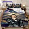 Johnny Hallyday bedding, duvet cover, pillowcase, home decoration, birthday gift (1 * duvet cover+2 * pillowcase, coreless)