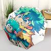 1 шт. Зонт для улицы Boku no Hero Academia Изуку Мидория и Кацуки Бакуго - Автоматическое открытие/закрытие, Портативная 3-складная конструкция с 8-реберным железным каркасом