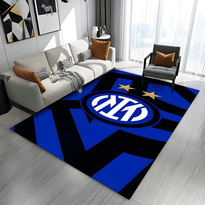 Blue Inter Milan Logo Design Patterned carpet a non slip rug suitable for all seasons and any setting, gift