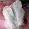 100pcs 6-12 Cm Natural Colourful Goose Feather Plume for Wedding Party Clothing Decoration DIY Craft Feathers