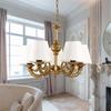 Safir Light Riga Zamak Cream 5Piece Chandelier Antique