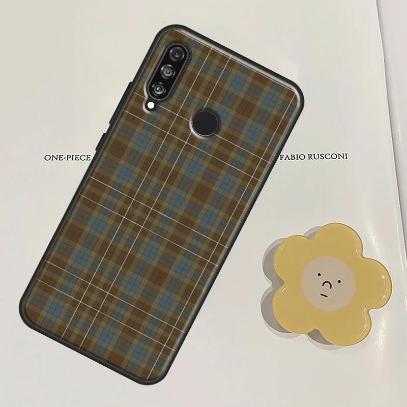 Клетчатый узор клана Фрейзер Для Huawei Nova Y60 Y70 Y90 Y61 Y91 3i 7i 8i 11i Nova 11 9 10 SE P20 P30 Pro P40 Lite Чехол