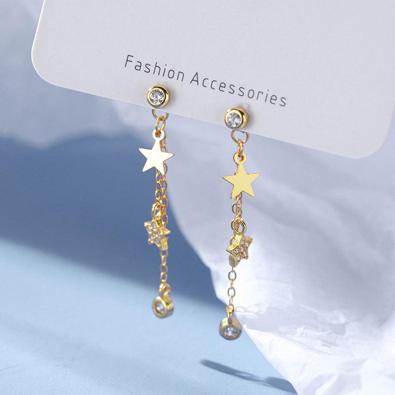 Star Tassel Earrings for Women for Summer Small Earrings for Women for Exquisite Earrings for Women for Summer Earrings Fairy Earrings