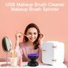 Электрический очиститель для кистей для макияжа с питанием от USB, силиконовый коврик для чистки косметических кистей, портативная автоматическая машина для чистки косметических кистей, моющие средства