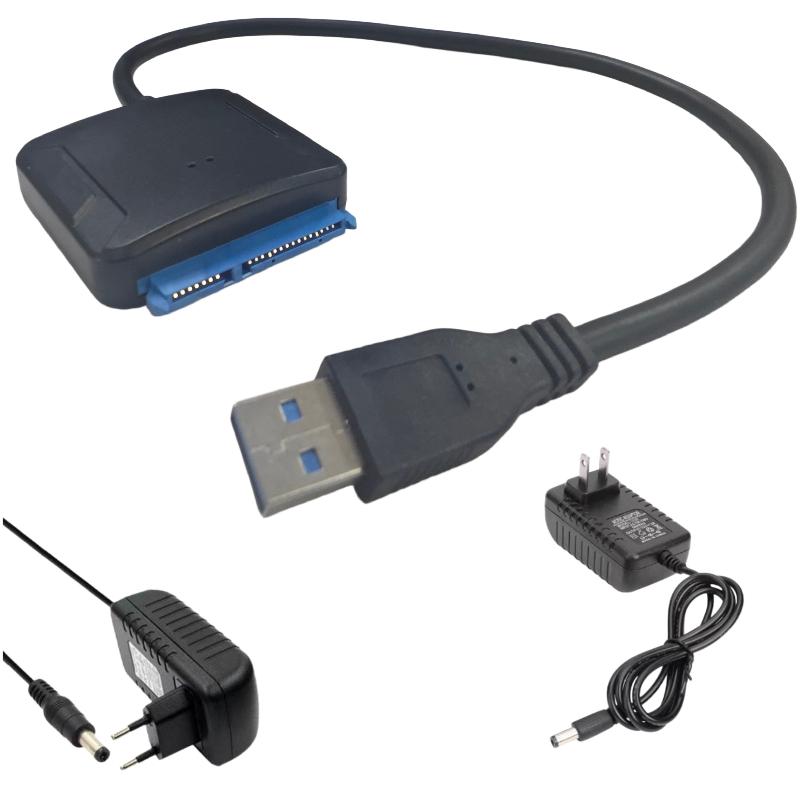 1 Комплект 3,5/2,5-дюймовый Конвертер Жесткого Диска SSD HDD Кабель-адаптер SATA на USB 3.0 Поддержка UASP 12V US EU